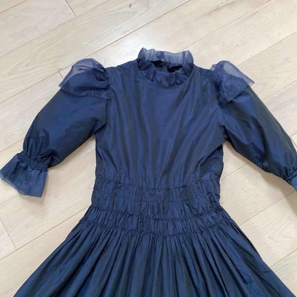 Carlucci kids girls puff sleeve ruffle trim party dress - Picture 3 of 14